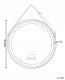Lustro Beliani Lustro łazienkowe LED DAROIS 60 cm 60 cm Wbudowany głośnik Bluetooth Złoty 3