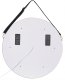 Lustro Beliani Lustro łazienkowe LED DAROIS 60 cm 60 cm Wbudowany głośnik Bluetooth Złoty 5