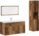 vidaXL 3-częściowy zestaw mebli łazienkowych, kolor starego drewna 2