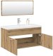 vidaXL 3-częściowy zestaw mebli łazienkowych, dąb artisan 1