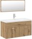 vidaXL 3-częściowy zestaw mebli łazienkowych, dąb artisan 2