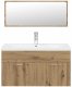 vidaXL 3-częściowy zestaw mebli łazienkowych, dąb artisan 4