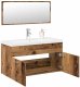 vidaXL 3-częściowy zestaw mebli łazienkowych, kolor starego drewna 1