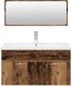 vidaXL 3-częściowy zestaw mebli łazienkowych, kolor starego drewna 4