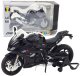 Motocykl Sportowy Metalowy Światła Dźwięki Czarny S1000 1:12 1