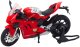 Motocykl Sportowy Metalowy Światła Dźwięki Czerwony 1:12 1