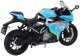 Motocykl Sportowy Metalowy Światła Dźwięki Niebieski 1:12 2