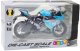 Motocykl Sportowy Metalowy Światła Dźwięki Niebieski 1:12 3