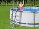 Bestway bezpieczna antypoślizgowa metalowa Drabinka do basenu 132cm 58332 EDUKAMP 6