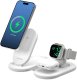 Alogic PackAway 3-in-1 Qi2 Wireless Charging Stand White 1