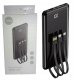 Setty power bank 10000 mAh with cables PB-WK-101 black 1