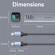 Powerbank Vention wyświetlacz LED 27000mAh 140W FHVH0 (szary) 3