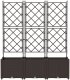 vidaXL Donice Ogrodowe Brązowy Plastik 120 x 40 x 143 cm Trwały 3