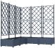 vidaXL Donice Ogrodowe Szare Plastikowe 120 x 120 x 125,5 cm 2
