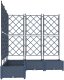 vidaXL Donice Ogrodowe Szare Plastikowe 120 x 120 x 125,5 cm 4