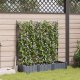 vidaXL Donice ogrodowe Szare Plastik 120 x 40 x 125.5 cm 1