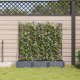 vidaXL Donice ogrodowe Szare Plastik 120 x 40 x 125.5 cm 2
