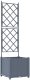 vidaXL Donice ogrodowe Jasnoszary Plastik 40 x 40 x 143 cm Donice 2