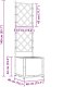 vidaXL Donice ogrodowe Jasnoszary Plastik 40 x 40 x 143 cm Donice 8