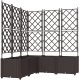vidaXL Donice ogrodowe Brązowy Plastikowy 120 x 120 x 143 cm 2