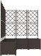 vidaXL Donice ogrodowe Brązowy Plastikowy 120 x 120 x 143 cm 4