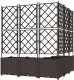 vidaXL Donice ogrodowe Brązowy Plastikowy 120 x 120 x 143 cm 5