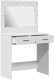 vidaXL Toaletka do makijażu Biała Drewno inżynieryjne 78,5 x 41 x 135 cm 4