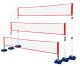 Siatka 3w1 z zestawem do tenisa, badminton, siatkówki Nils NT030 1