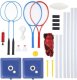 Siatka 3w1 z zestawem do tenisa, badminton, siatkówki Nils NT030 7
