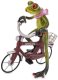 Figurka dekoracyjna Żaba Lubię Rower i Ciebie 1