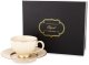 Porcelanowa Filiżanka Ze Spodkiem beżowa 220ml 2