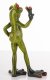 Figurka Żabcia z gestem POKÓJ PEACE dekoracja wnętrza 16,5cm x 10cm x 5cm 5