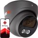 Kamera kopułowa IP KEEYO LV-V-IP5M25DF-DL-G 5Mpx, hybrydowe doświetlenie IR/LED 1