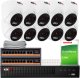 Zestaw do monitoringu IP KEEYO 10x LV-V-IP4M25DF-B 4Mpx, PoE, IR 25m, Audio, AI 1