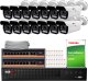Zestaw do monitoringu KEEYO 14x LV-V-IP8M5AF-DL 8Mpx, motozoom 1