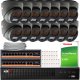 Zestaw do monitoringu KEEYO 14x LV-V-IP8M25DF-DL-G 8Mpx, hybrydowe doświetlenie IR/LED 1