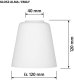 Lampa wisząca Activejet AJE-ALMA 3P E27 3x40W 1