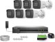 Zestaw do monitoringu 6x IPCAM-B4-P 2K+, PoE, IR 20m, H.265+ HiLook Hikvision 1