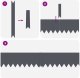 vidaXL Zestaw obrzeży ogrodowych 50 szt. Antracytowy Plastik 4