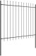 Ogrodzenie vidaXL Zestaw 8 Szary Stal proszkowana 170 x 3.4 x 200 cm 2