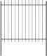 Ogrodzenie vidaXL Zestaw 8 Szary Stal proszkowana 170 x 3.4 x 200 cm 3
