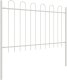 vidaXL Panele Ogrodzeniowe Zestaw 8 Biały Metal 170 x 3.4 x 150 cm 2