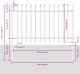 vidaXL Ogrodzenie Zestaw 8 Szare Metalowe 170 x 3.4 x 130 cm Trwałe 7