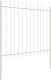 vidaXL Ogrodzenie ogrodowe Zestaw 8 Białe Metalowe 170 x 3.4 x 200 cm 3