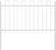 vidaXL Ogrodzenie Ogradowe Zestaw 9 Białe Metalowe 170 x 3.4 x 170 cm 4