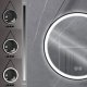 LUSTRO OKRĄGŁE LED WISZĄCE NA PASKU 80cm 105 7
