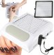 Pochłaniacz pyłu do paznokci bezworkowy kasetowy manicure 80w z filtrem 1