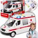 Auto Karetka Pogotowia Ambulans Zabawka Buś Dźwięki Prezent dla Dziecka 1