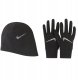 Damskie Rękawice WOMEN'S ESSENTIAL RUNNING HAT AND GLOVE SET 1