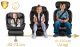 Fotelik samochodowy Nukido Prestige Line czarno-szary 0-36 kg ISOFIX 12
